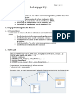 Le Langage SQL Pour Ect2