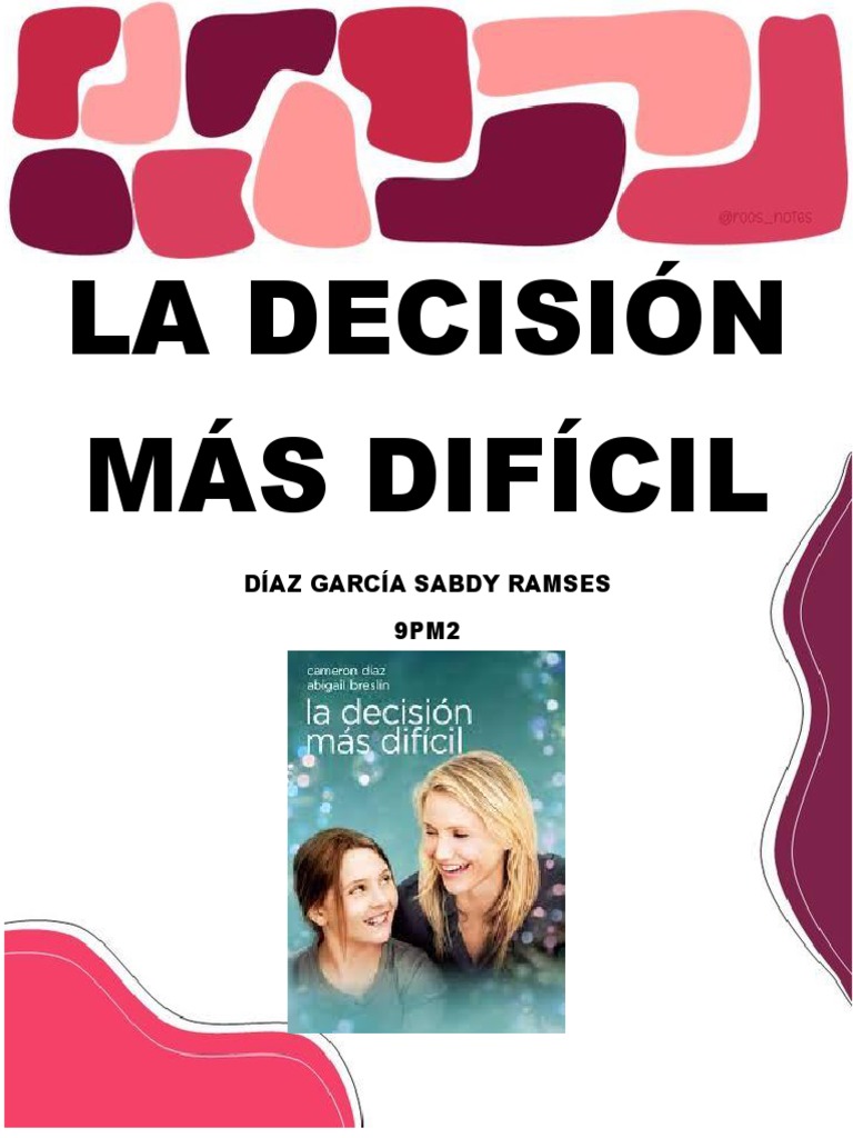 La Decisión Más Difícil PDF