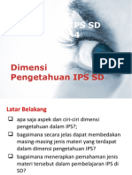 Pertemuan 4 - Dimensi Pengetahuan IPS SD