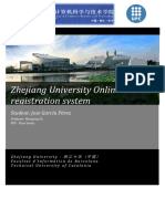 Zhejiang University Online Registration System: Student: Jose García Pérez