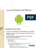L05 - Android Intent and Menu ITP4501 2019
