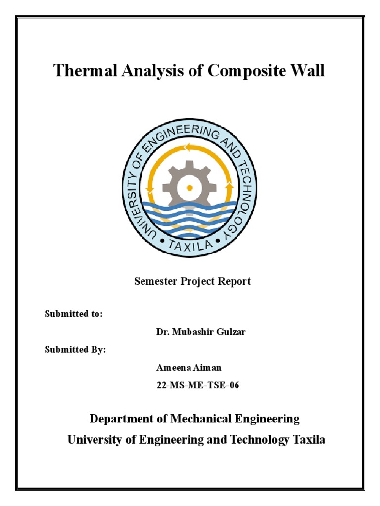 Thermal Analysis of Composite Wall | PDF | Heat Transfer | Electrical ...