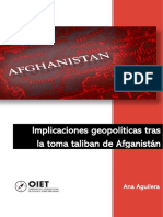 Implicaciones Geopoliticas Tras La Toma Taliban de Afganistan