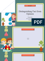 Distinguishing Fact From Opinion