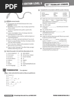 PREPARE 3 Vocabulary Standard Unit 01