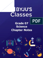 Grade 07 - Chapter Notes - Science