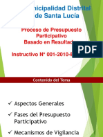 Presupuesto Participativo Por Resultados