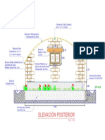 Fitotoldos Con Adobe - Elevación Posterior