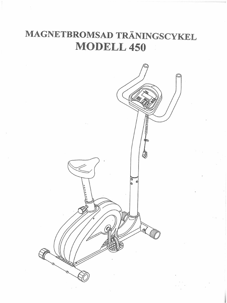 Monark Homeline 450 Exercise Bike PDF