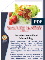 Basic Aspects History Scope and Microbes Bacteria Yeasts and Molds Associated With Food 1