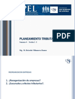 USIL CPEL - Planeamiento Tributario - S4 - Reorganización Empresas