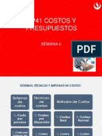 SEMANA 04 Costos y Presupuestos