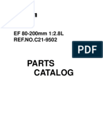 Canon Ef 80-200 2.8L Parts List