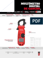 Amperimetro Digital de Gancho