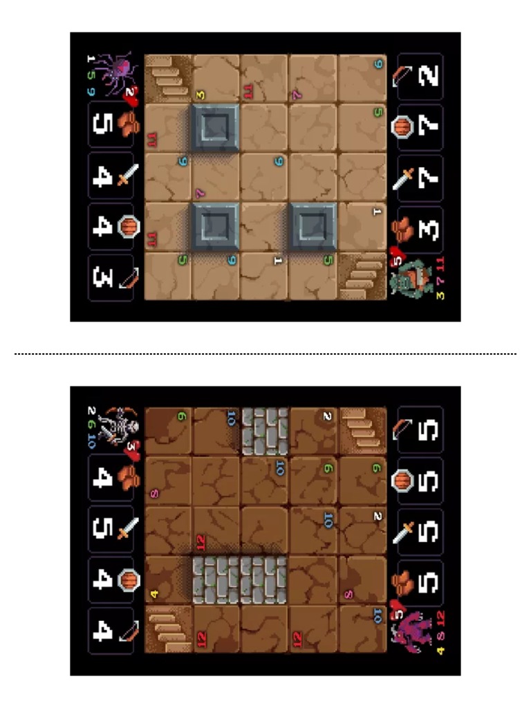 One Card Dungeon Card - For 16mm Dice | PDF