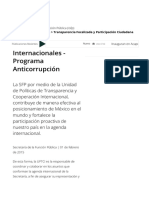 Internacionales - Programa Anticorrupción - Secretaría de La Función Pública - G