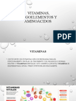 Vitaminas, oligoelementos y aminoácidos