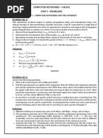 Unit 1 Problem Solutions