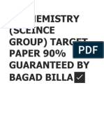XI CHEMISTRY (SCIENCE GROUP)✅ TARGET PAPER BY BAGAD BILLA❤