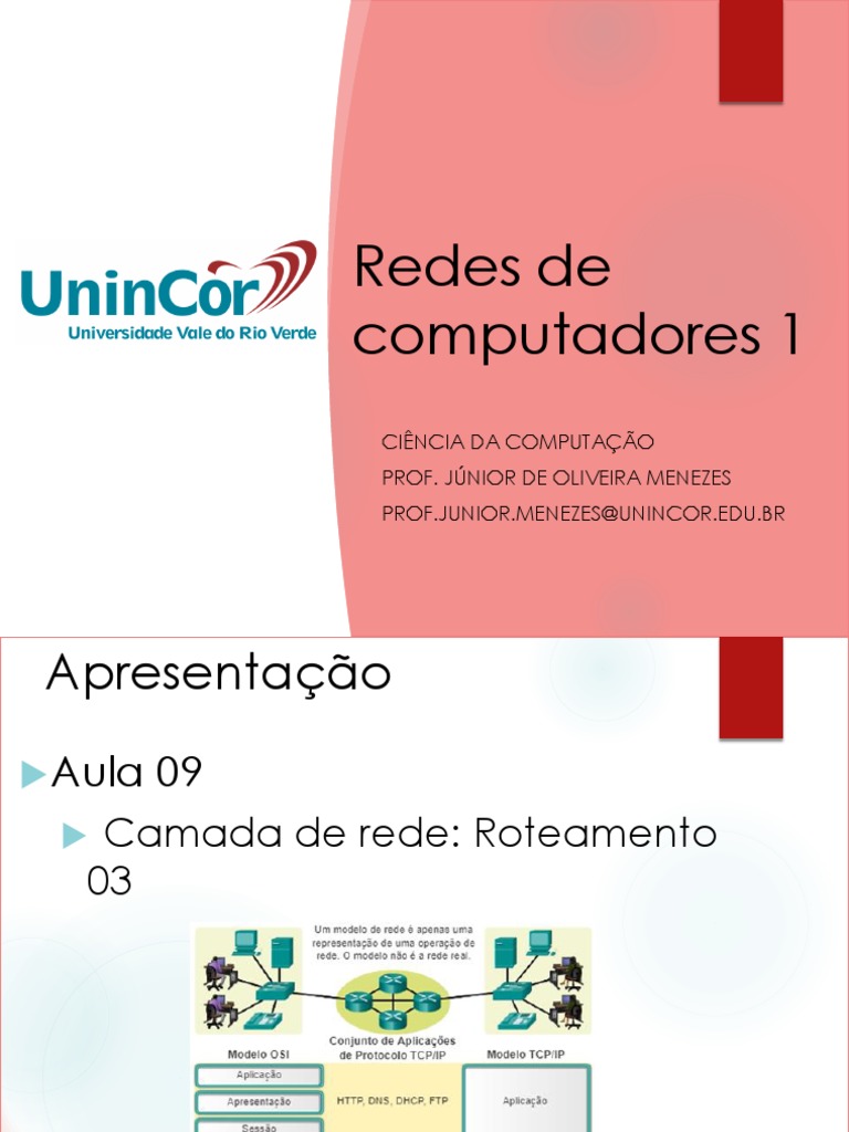 Aula 09 - Redes de Computadores 1 | PDF | Roteador (informática ...
