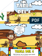 Tabla Del 4 Desierto Ilustrada