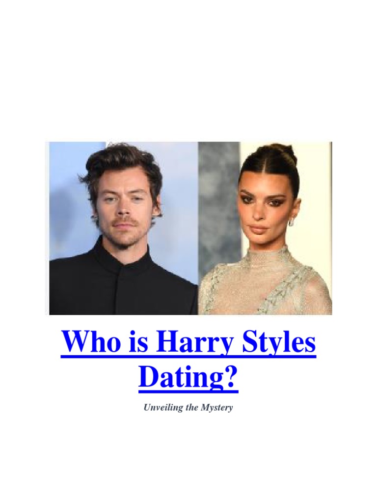Who Is Harry Styles Dating? PDF