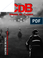 CDB manual del cazador Cacería de Bichos Juego de rol de acción y ciencia ficción