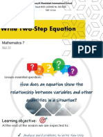 Lesson 17 - Write Two-Step Equation