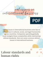 Ethics in International Business