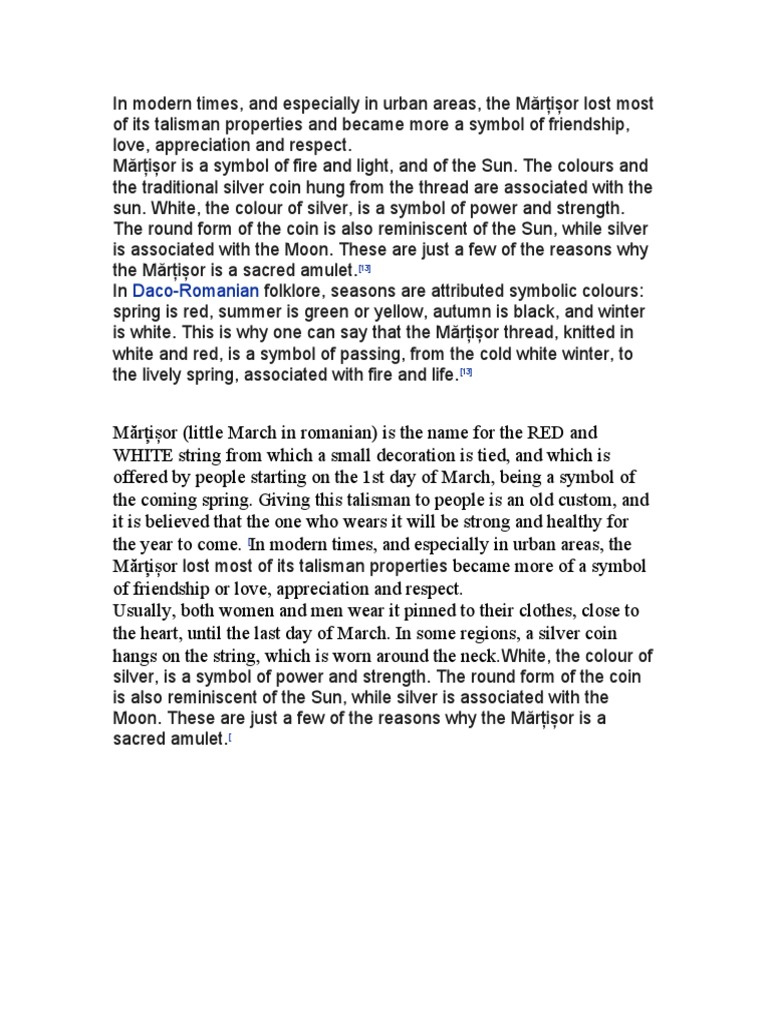 About Martisor | PDF | Social Science | History