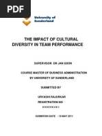 The Impact of Cultural Diversity in Team Performance