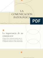 La Comunicación Patológica