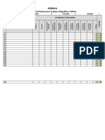 Rúbrica para Evaluar Trabajo Infográfico o Folleto