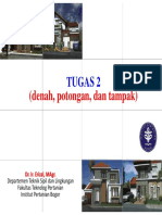 PER 01-05 - Contoh Denah, Tampak, Potongan Rumah Bertingkat (2020-2021) Ganjil - UNIVARSITAS BINA DARMA
