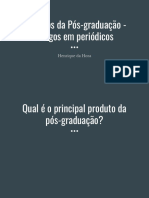 Produtos Da Pós-Graduação