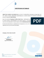 Certificado de Trabajo Paquiyauri