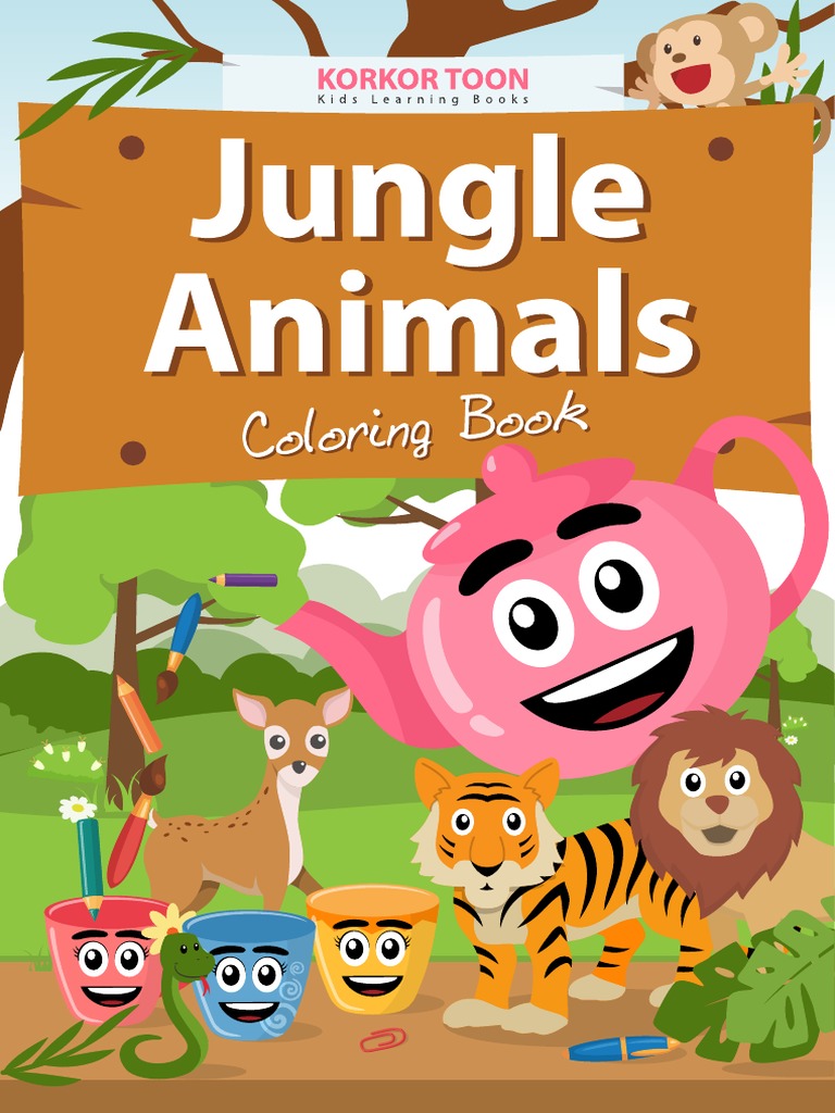 Jungle Animals Coloring Book | PDF