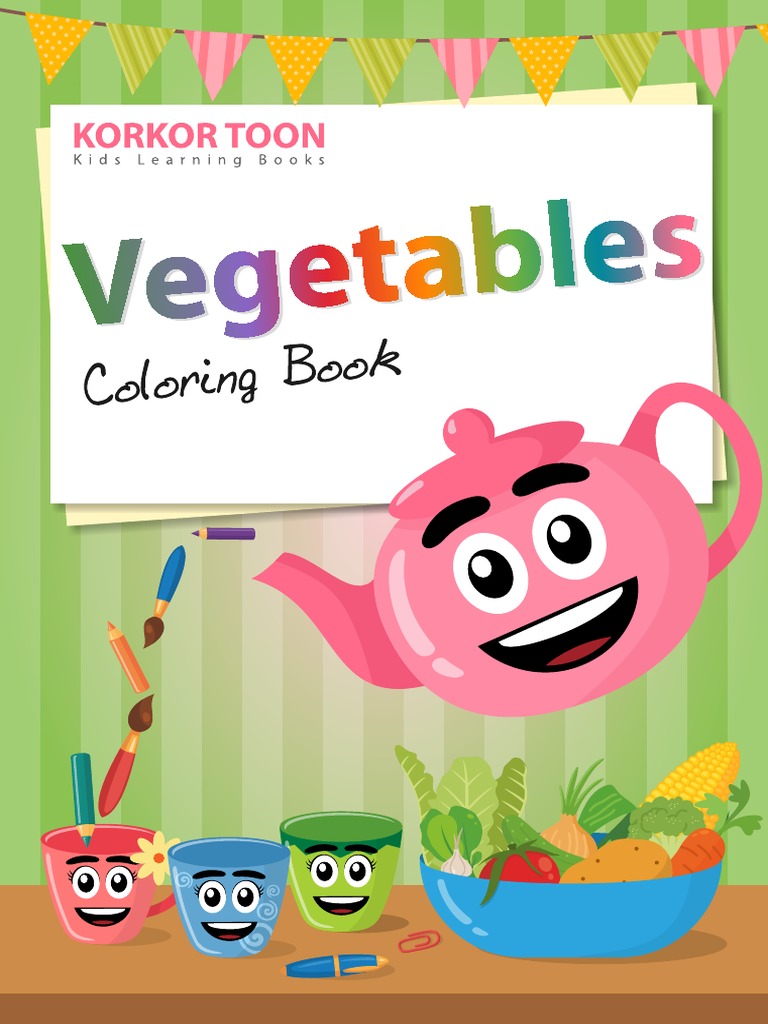 Vegetables Coloring Book | PDF