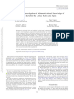 A Cross-Cultural Investigation of Metamotivational Knowledge of Construal Level in The United States and Japan