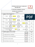 IT - Revision Worksheet Answers