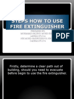 Steps How To Use Fire Extinguisher
