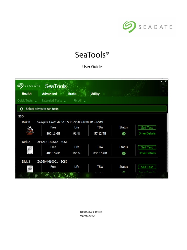 Seatools®: User Guide | PDF