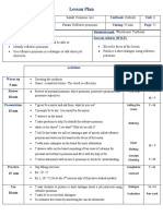 Reflexive Pronouns Lesson Plan