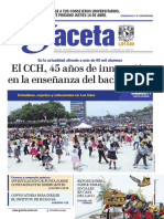 El CCH, 45 Años de Innovación en La Enseñanza Del Bachillerato