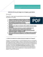 Reforma de La Ley de Drogas en El Uruguay. Guía Básica TNI