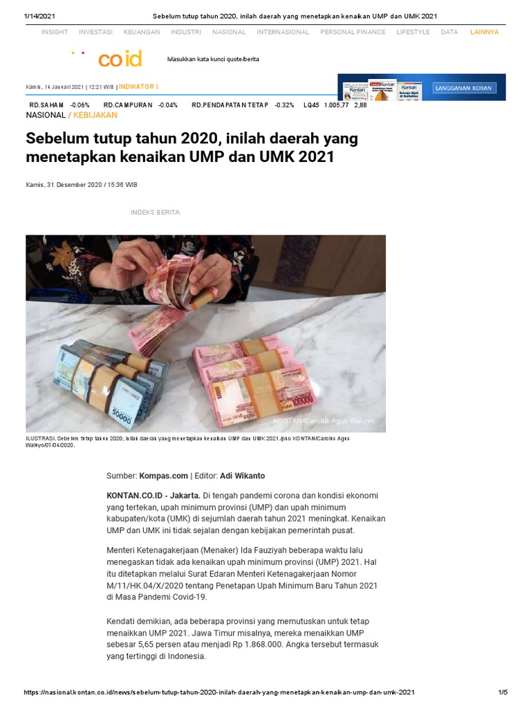 Ump 2021 34 Provinsi Pdf