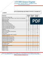 Point de Livraisons Des Fournitures 2022 Pour La Mairiede Dabou