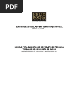 Modelo de Projeto de Pesquisa