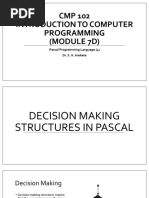 CMP 102 Introduction To CP Module 7 Pascal - 4