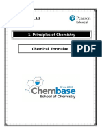 1.1 Chemical Formulae